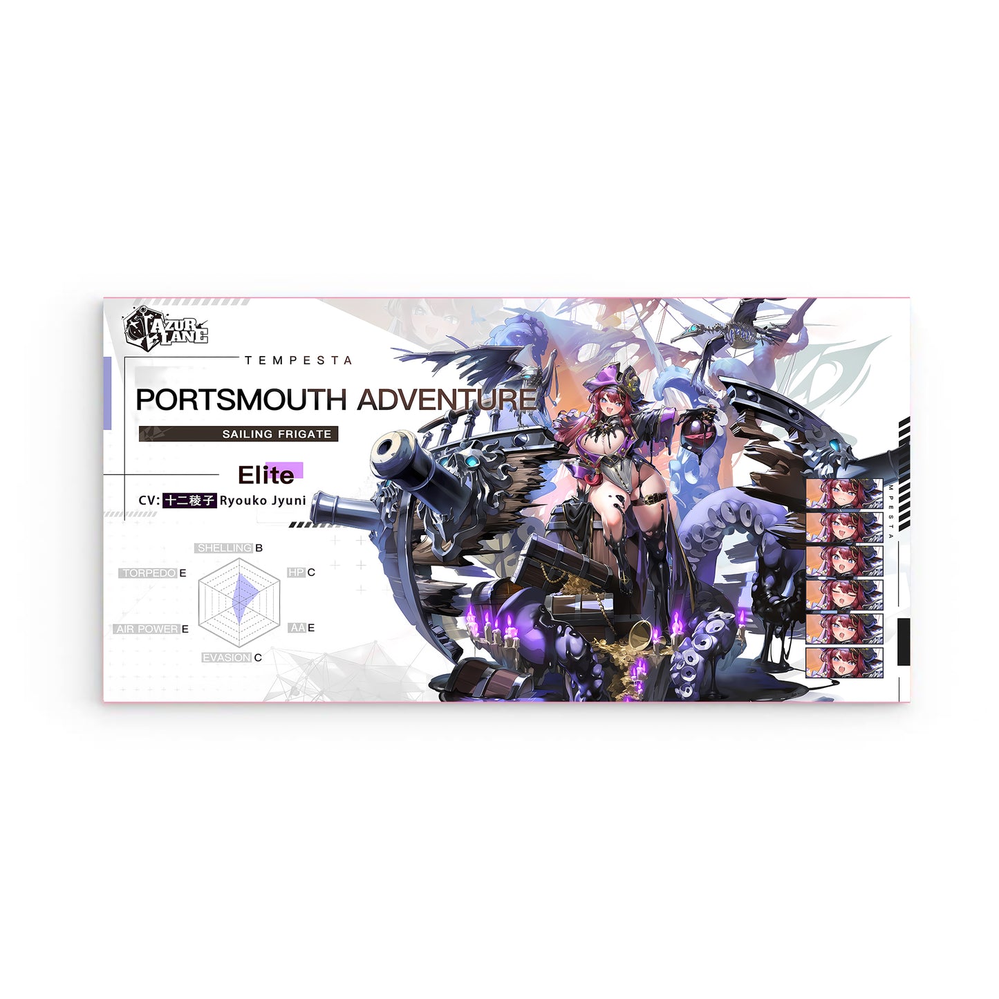 Azur Lane Wanddekoration - Charakter Tempesta Portsmouth Adventure Poster 29.99 Adventure, Azur, Lane, Portsmouth, Poster, Tempesta JLR Design