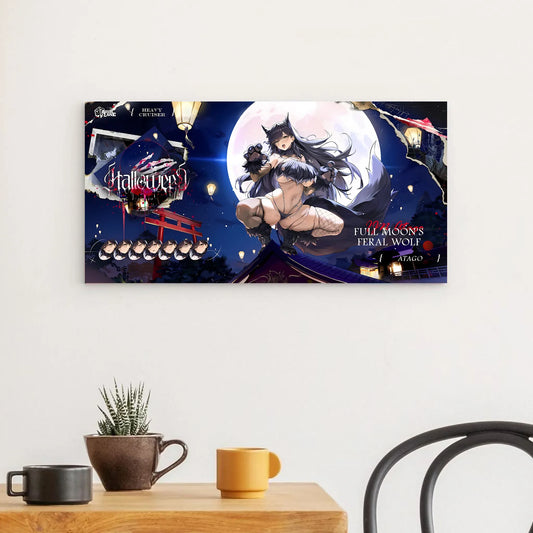 azur-lane-wanddekoration-halloween-atago-full-moon-s-feral-wolf-poster-jlr-design-31027 - JLR Design