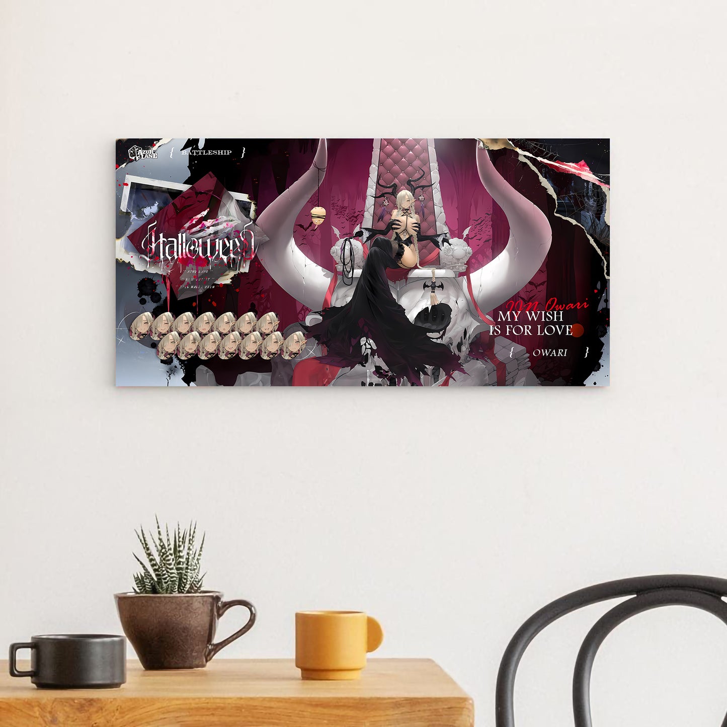 Azur Lane Wanddekoration - Halloween Owari My Wish is for Love Poster 29.99 Azur, Halloween, Lane, Owari, Poster JLR Design