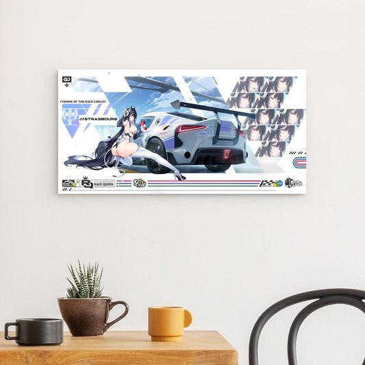 Azur Lane Wanddekoration - Race Queen Faerie of the Race Circuit Strasbourg Poster JLR Design