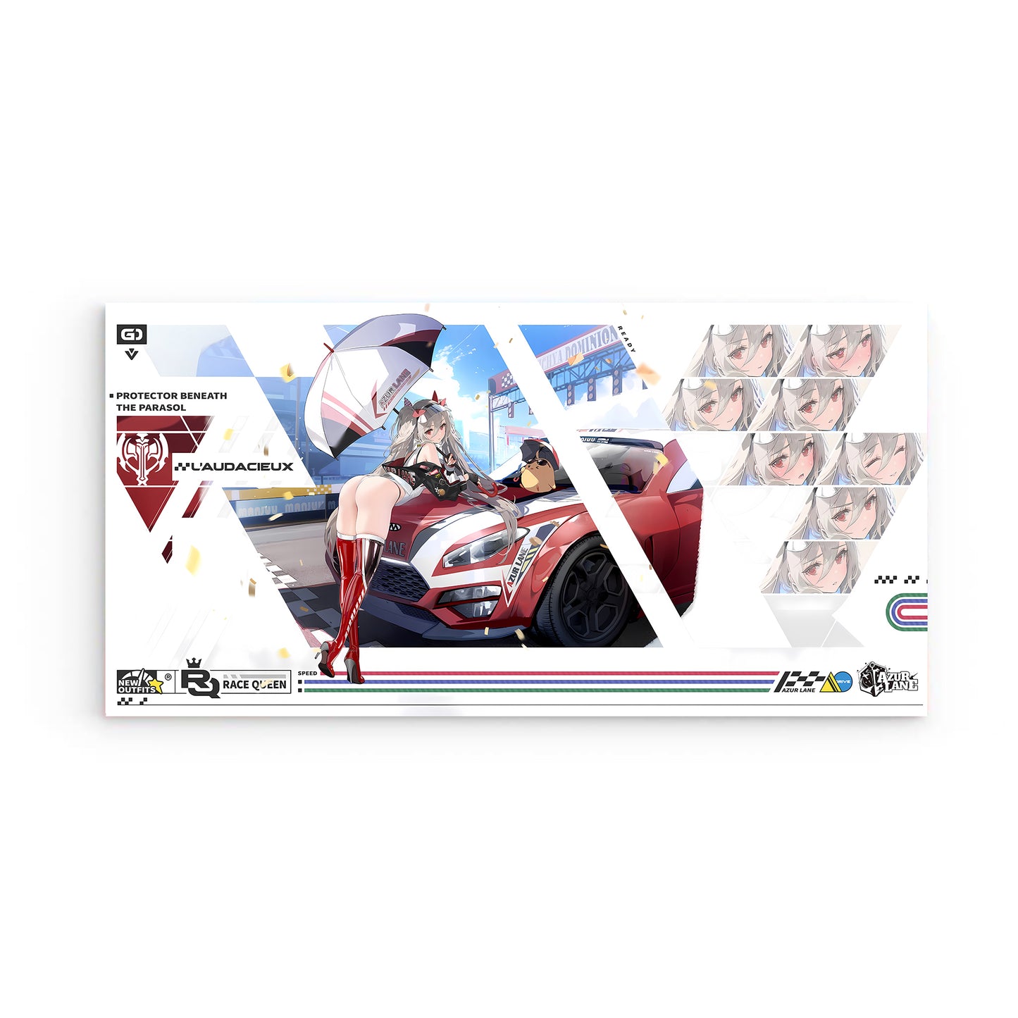 Azur Lane Wanddekoration - Race Queen Protector beneath the Parasol L'audacieux Poster 29.99 Azur, L'Audacieux, Lane, Poster, Queen, Race JLR Design