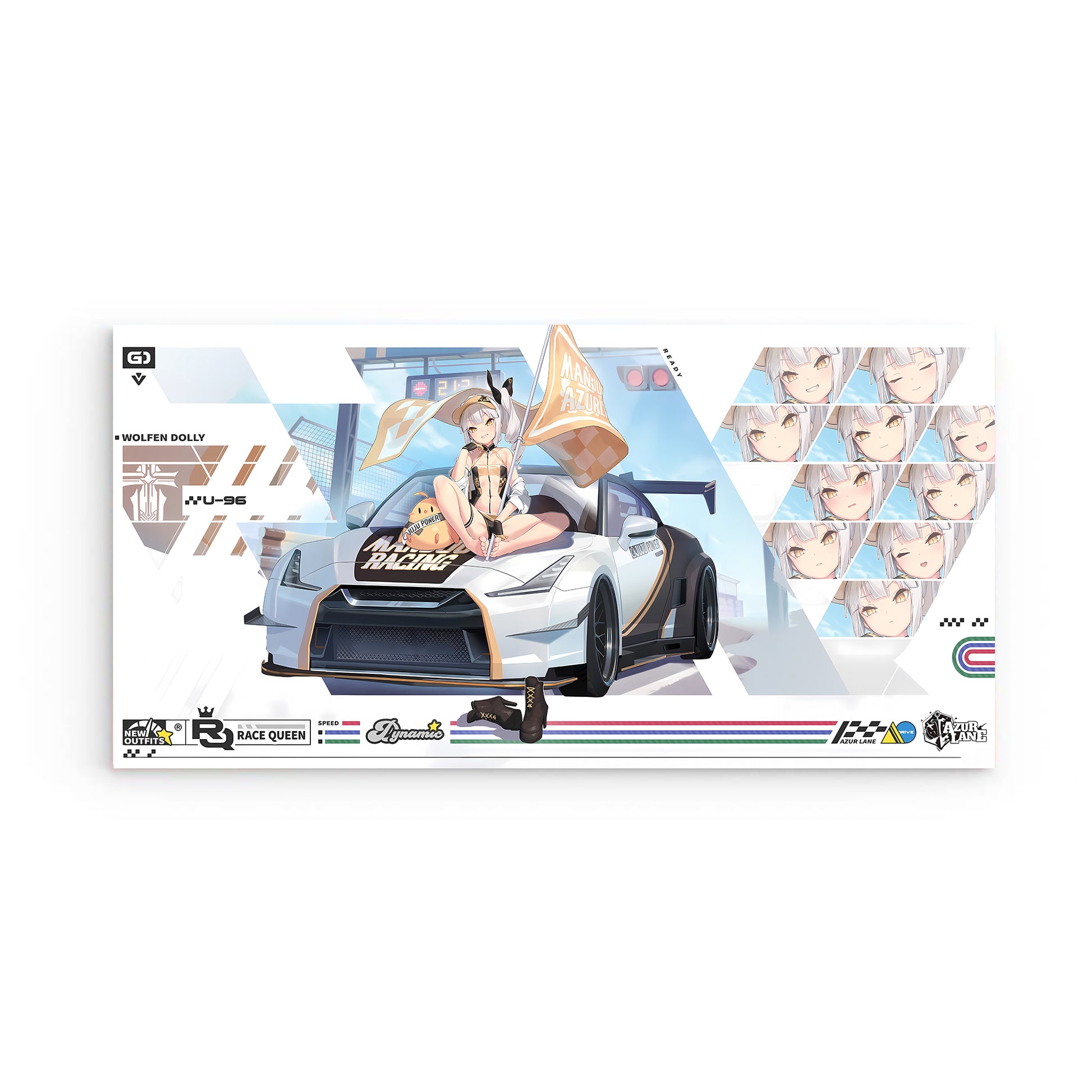 Azur Lane Wanddekoration - Race Queen Wolfen Dolly U-96 Poster 29.99 Azur, Lane, Poster, Queen, Race, U-96 JLR Design