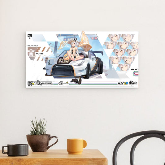 Azur Lane Wanddekoration - Race Queen Wolfen Dolly U-96 Poster JLR Design