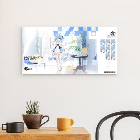Azur Lane Wanddekoration - Winter Beauty's Ball Gown Suzunami Poster JLR Design