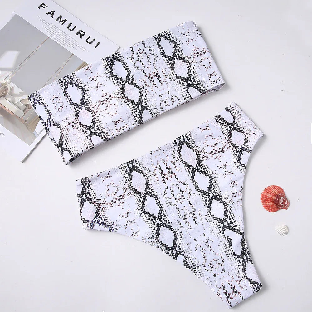 bandeau-bikini-mit-schlangenmuster-bandeau-bikini-jlr-design-15373 - JLR Design