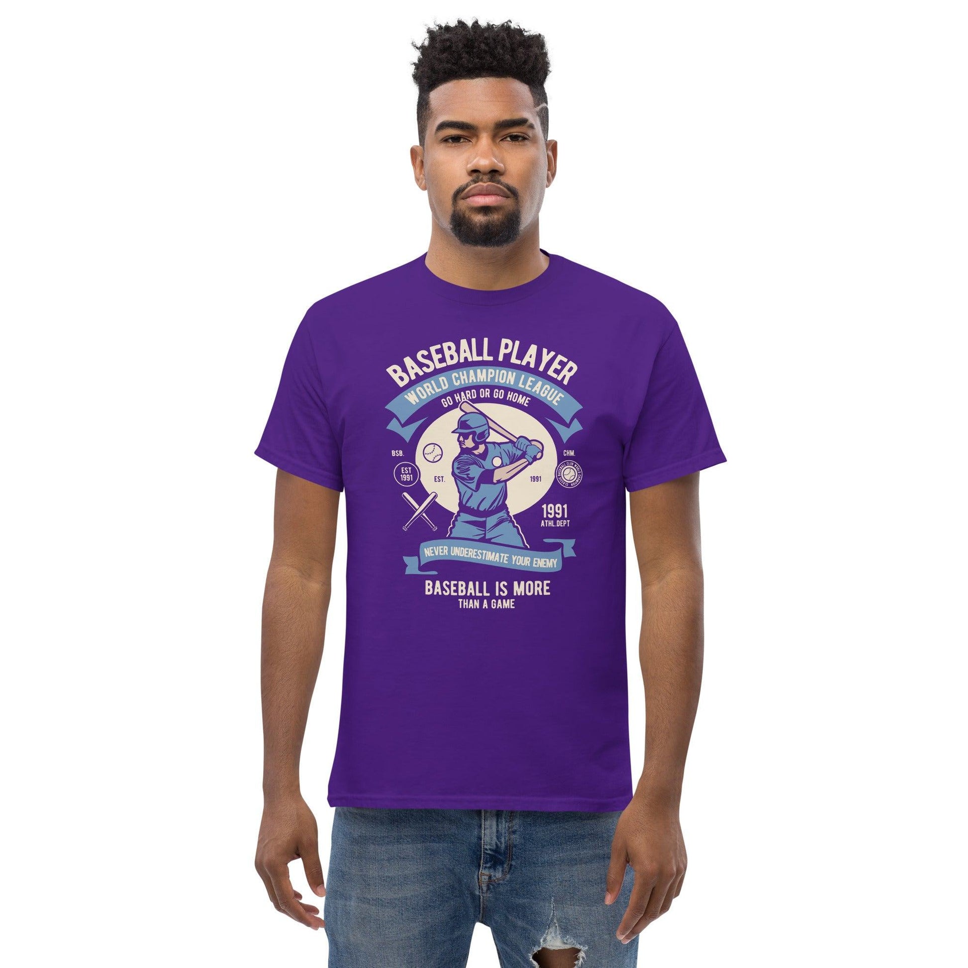 Baseball Player Herren-T-Shirt T-Shirt 29.99 Baseball, Herren, Player, T-Shirt JLR Design