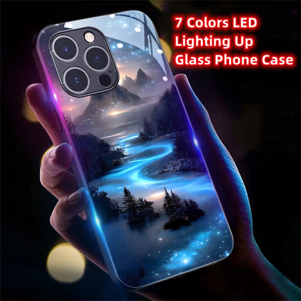 Beautiful Stars River Luminous Glass LED Hülle für Samsung Galaxy S22/S23/S4/Plus/Ultra Cover 38.99 Cover, Galaxy, Hülle, LED, River, Samsung, Stars JLR Design