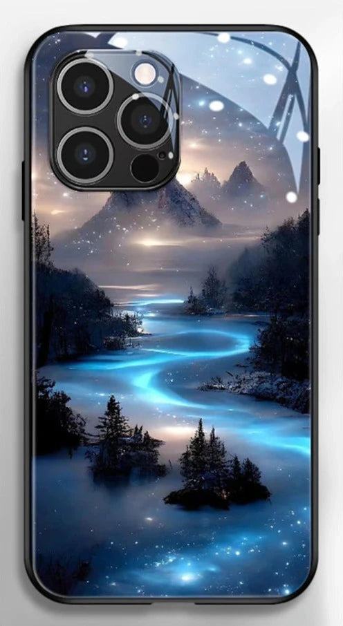 Beautiful Stars River Luminous Glass LED Hülle für Samsung Galaxy S22/S23/S4/Plus/Ultra Cover 38.99 Cover, Galaxy, Hülle, LED, River, Samsung, Stars JLR Design