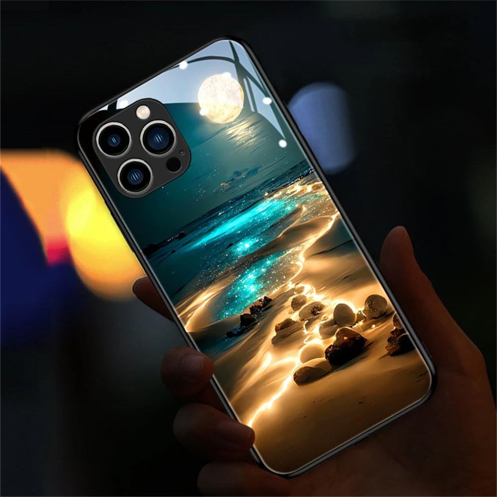 Beautiful Stars River Luminous Glass LED Hülle für Samsung Galaxy S22/S23/S4/Plus/Ultra Cover 38.99 Cover, Galaxy, Hülle, LED, River, Samsung, Stars JLR Design