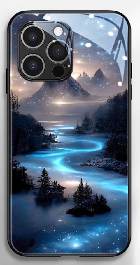 Beautiful Stars River Luminous Glass LED Hülle für Samsung Galaxy S22/S23/S4/Plus/Ultra Cover 38.99 Cover, Galaxy, Hülle, LED, River, Samsung, Stars JLR Design