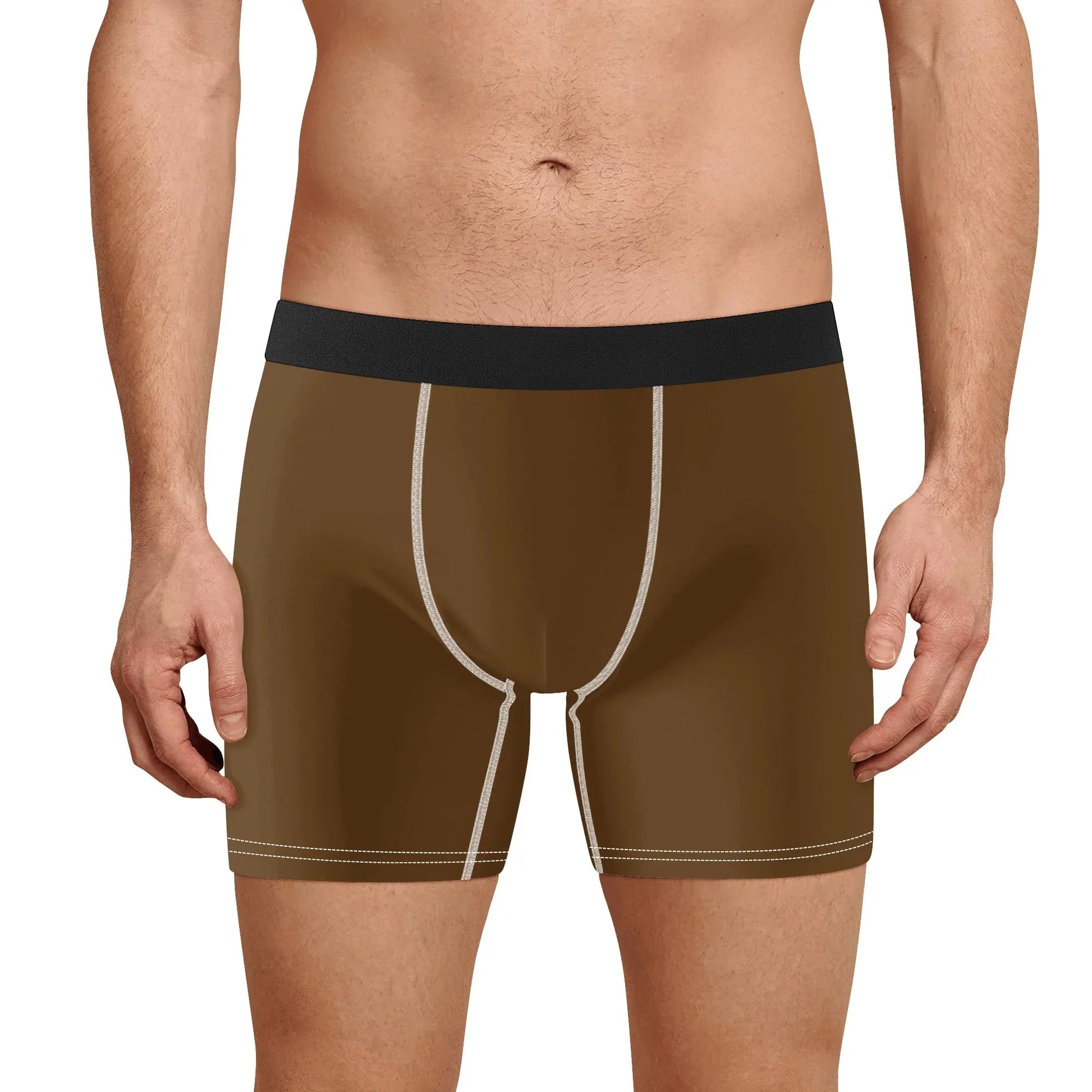 Bequeme braune Stretch-Trunks für Herren Trunks JLR Design