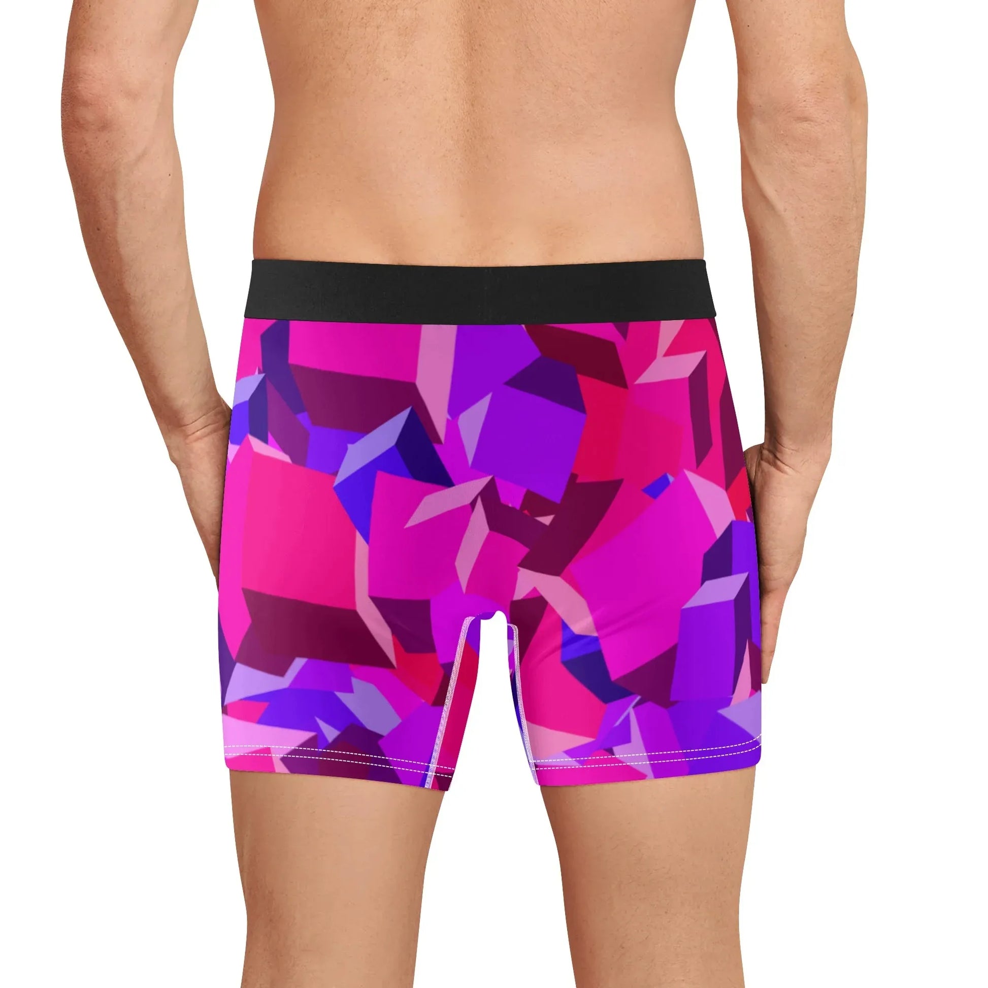 bequeme-pink-cube-stretch-trunks-fur-herren-trunks-jlr-design-25544 - JLR Design