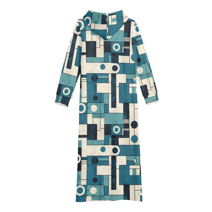 Bequemes leichtes Hoodie Kleid Geometry v3 Hoodiekleid JLR Design