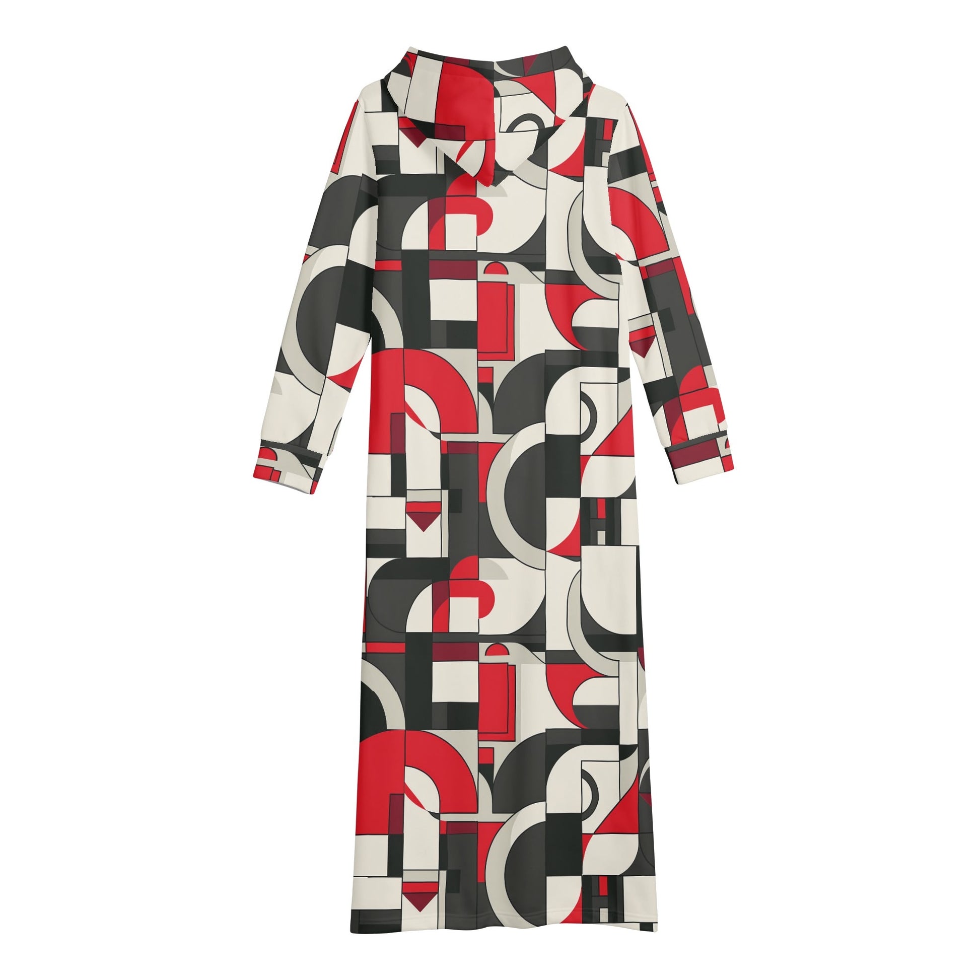 Bequemes leichtes Hoodie Kleid Geometry v4 Hoodiekleid JLR Design