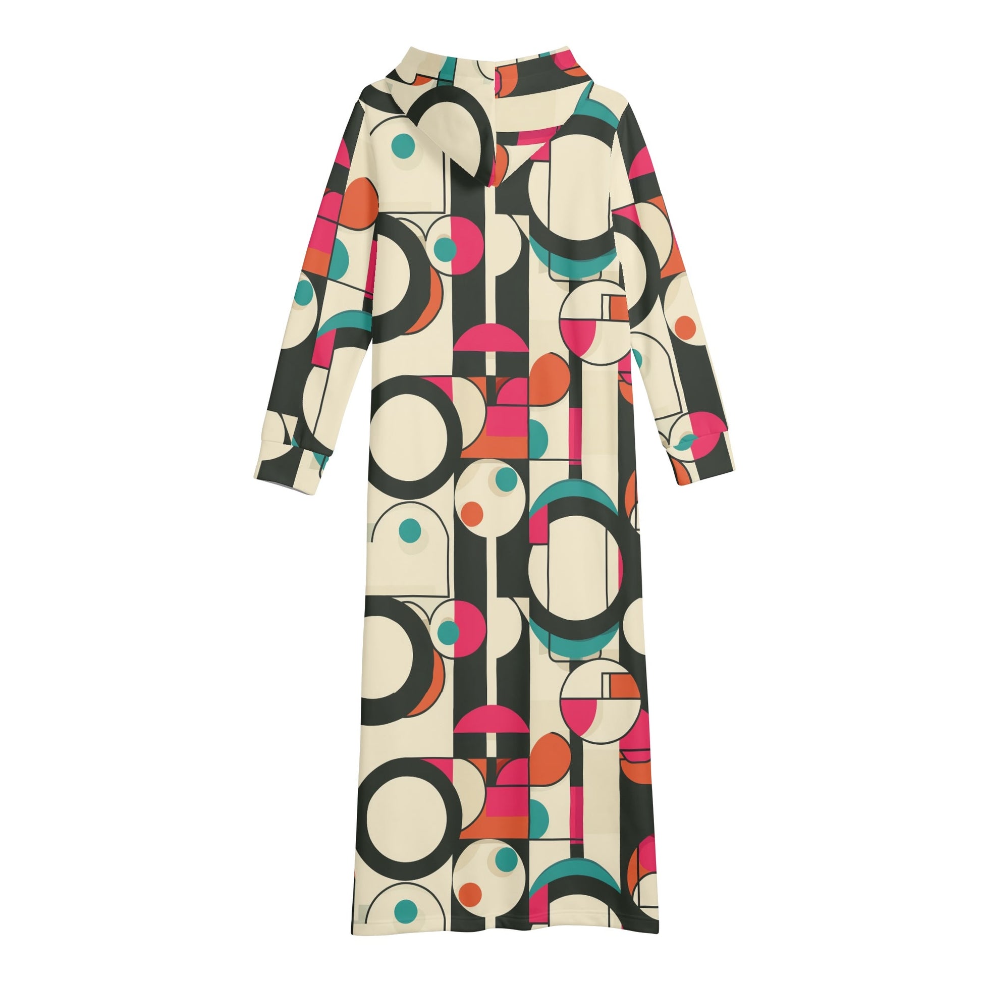 Bequemes leichtes Hoodie Kleid Geometry v5 Hoodiekleid JLR Design