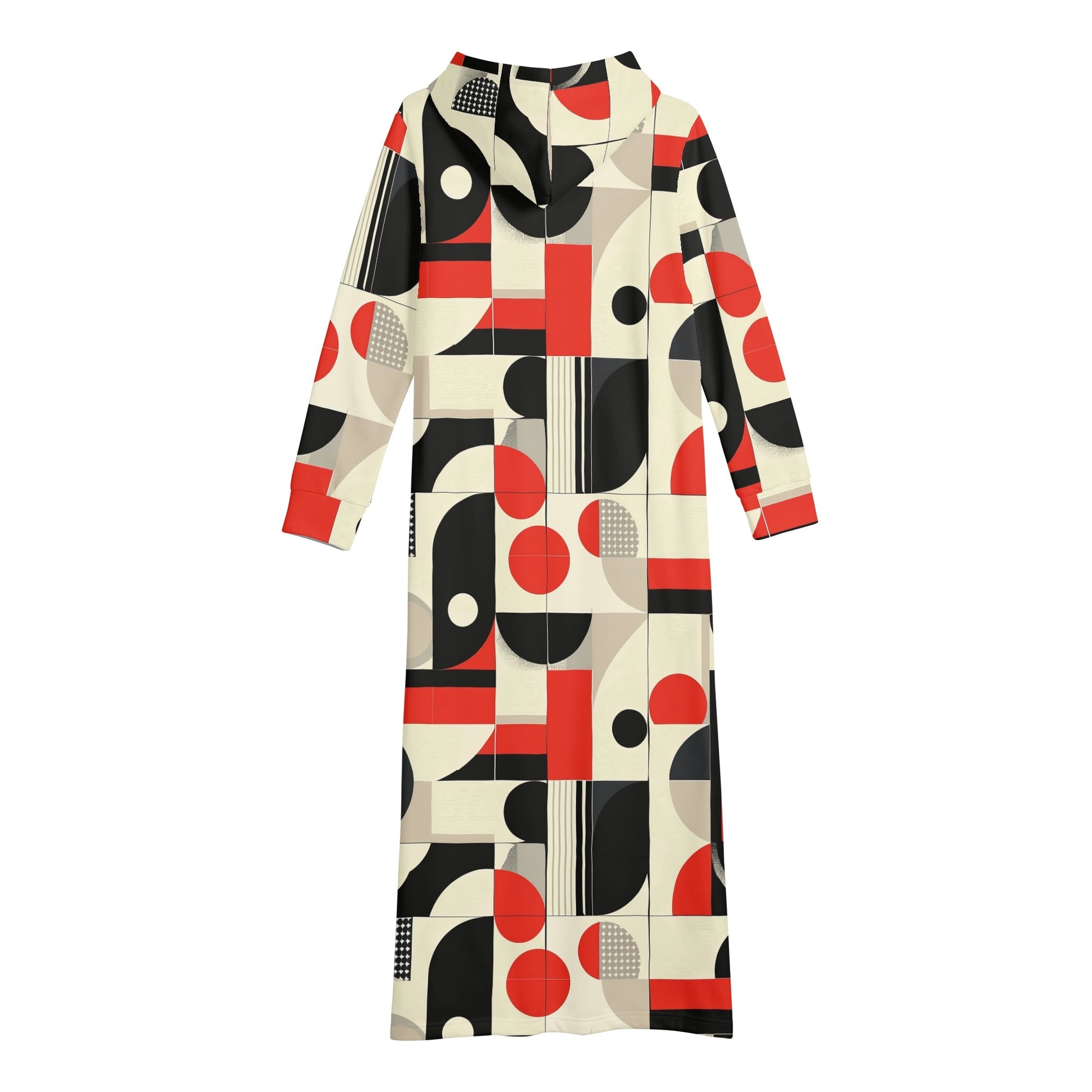 Bequemes leichtes Hoodie Kleid Geometry v6 Hoodiekleid JLR Design