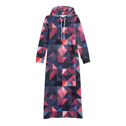 Bequemes leichtes Hoodie Kleid Triangle v1 Hoodiekleid JLR Design