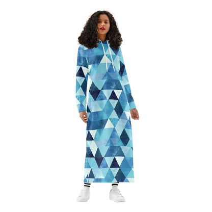 Bequemes leichtes Hoodie Kleid Triangle v2 Hoodiekleid JLR Design