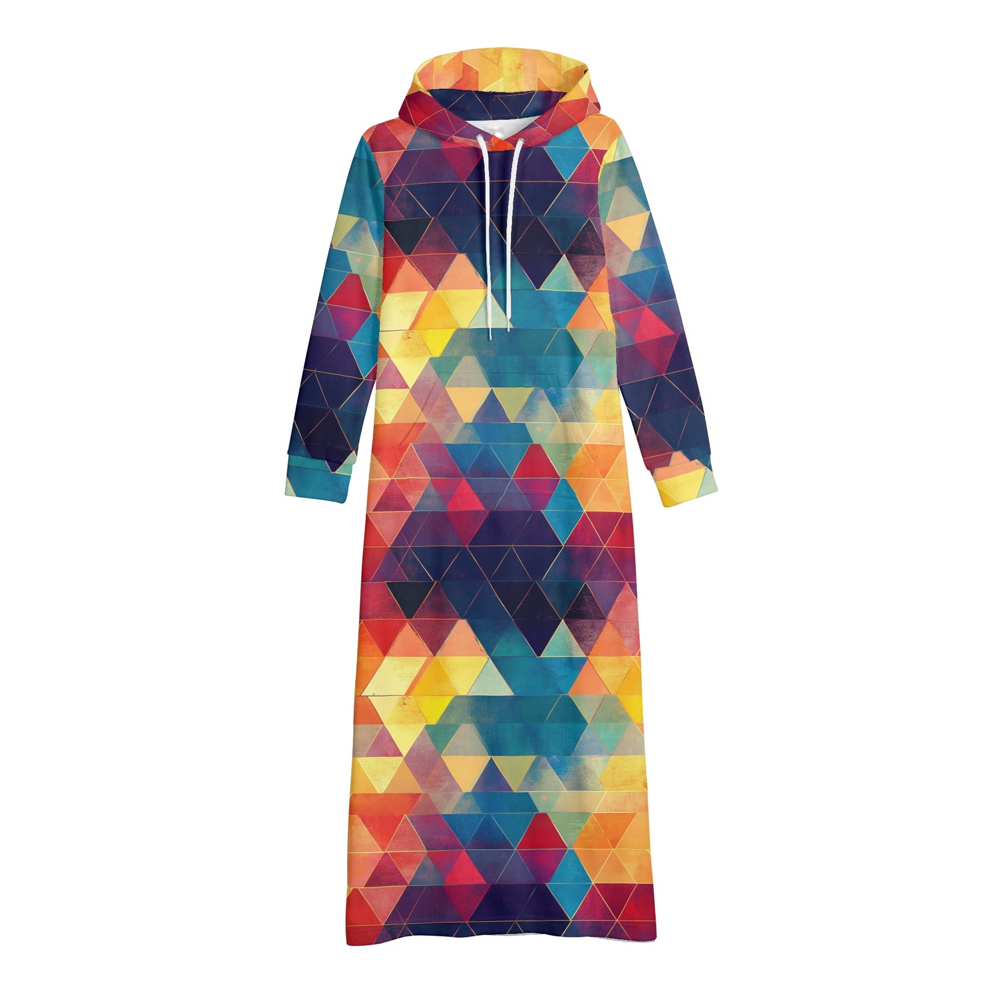 Bequemes leichtes Hoodie Kleid Triangle v3 Hoodiekleid JLR Design