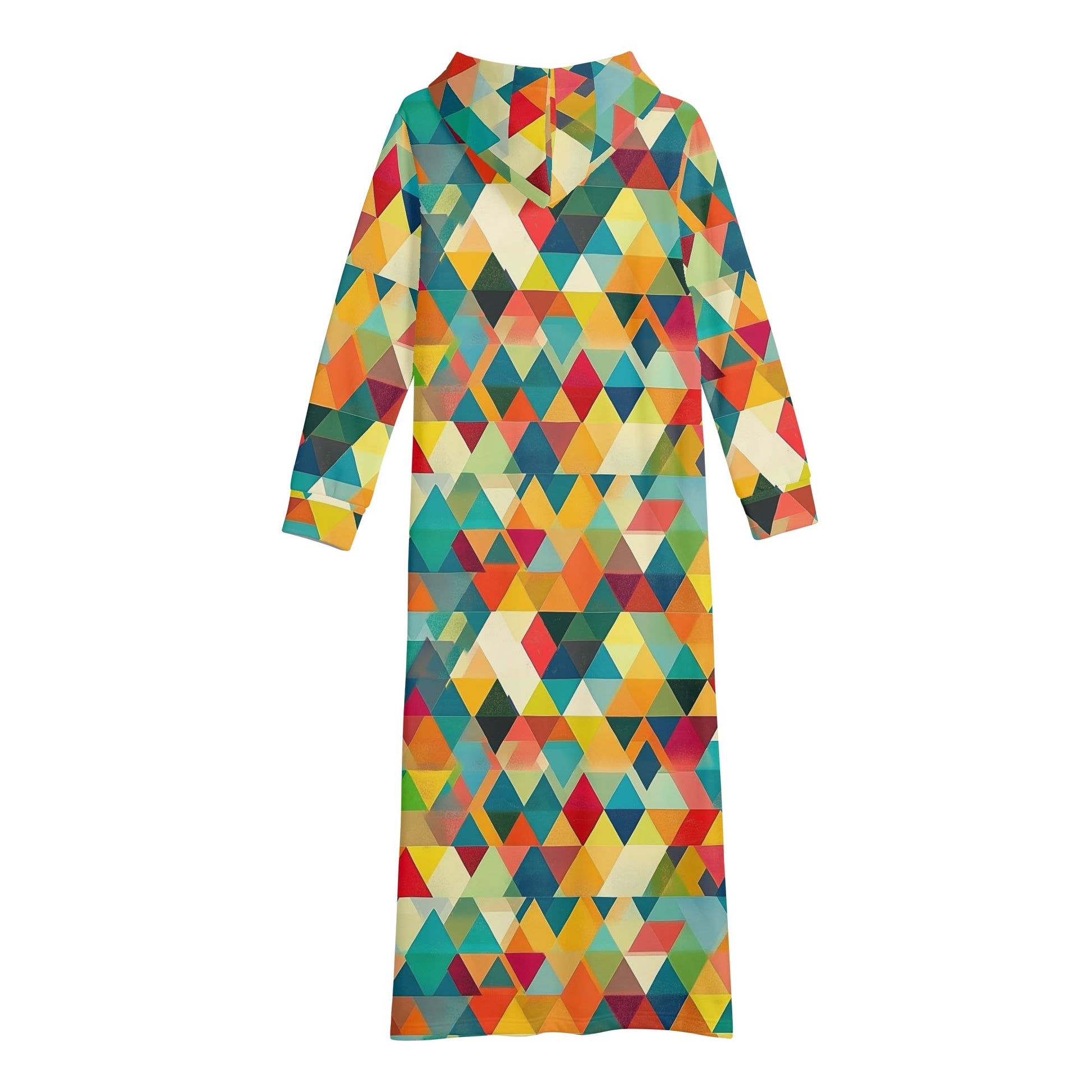 Bequemes leichtes Hoodie Kleid Triangle v5 Hoodiekleid JLR Design