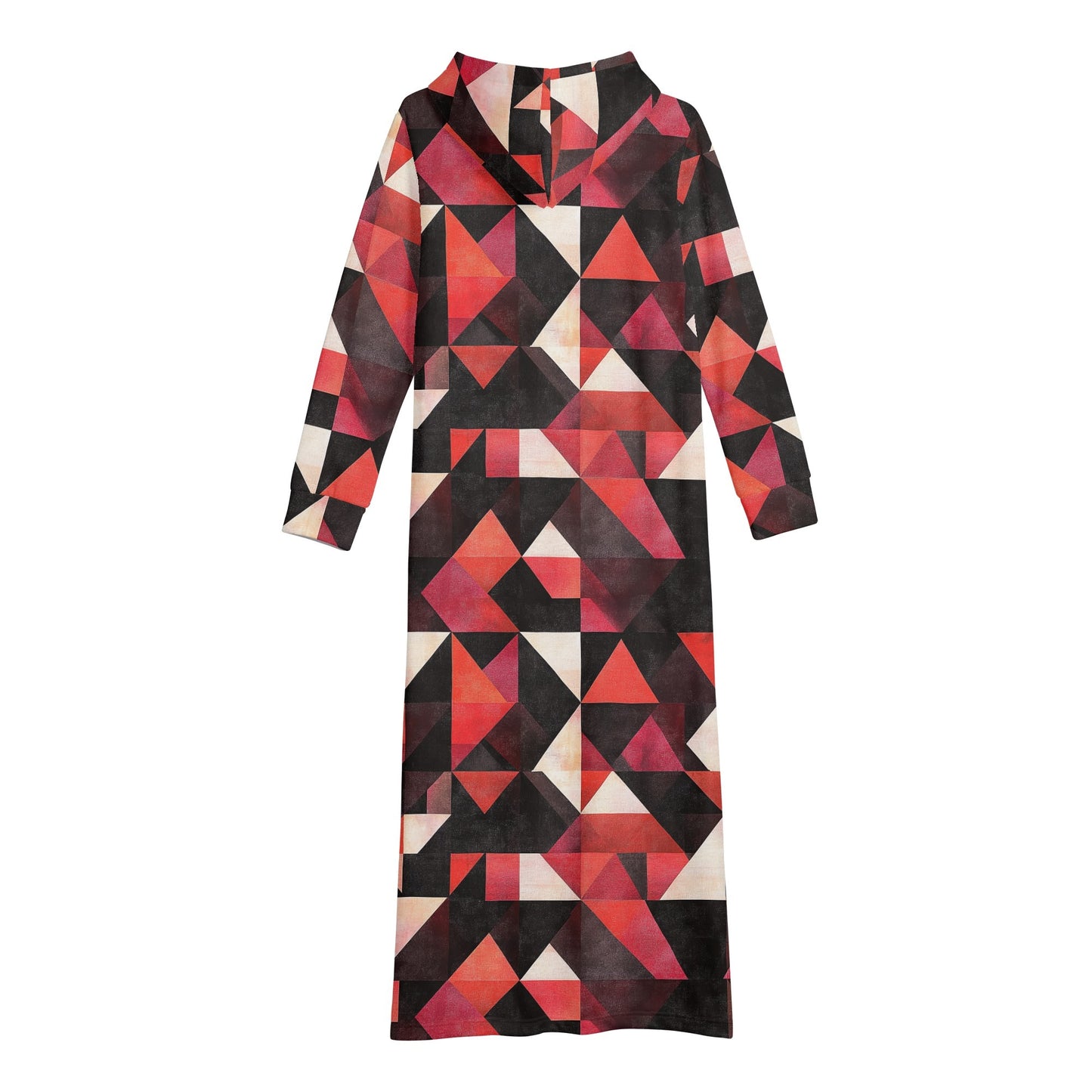 Bequemes leichtes Hoodie Kleid Triangle v6 Hoodiekleid JLR Design