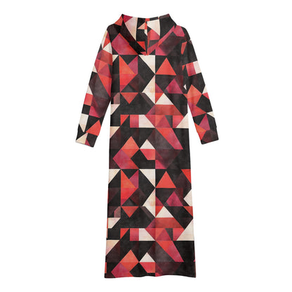Bequemes leichtes Hoodie Kleid Triangle v6 Hoodiekleid JLR Design