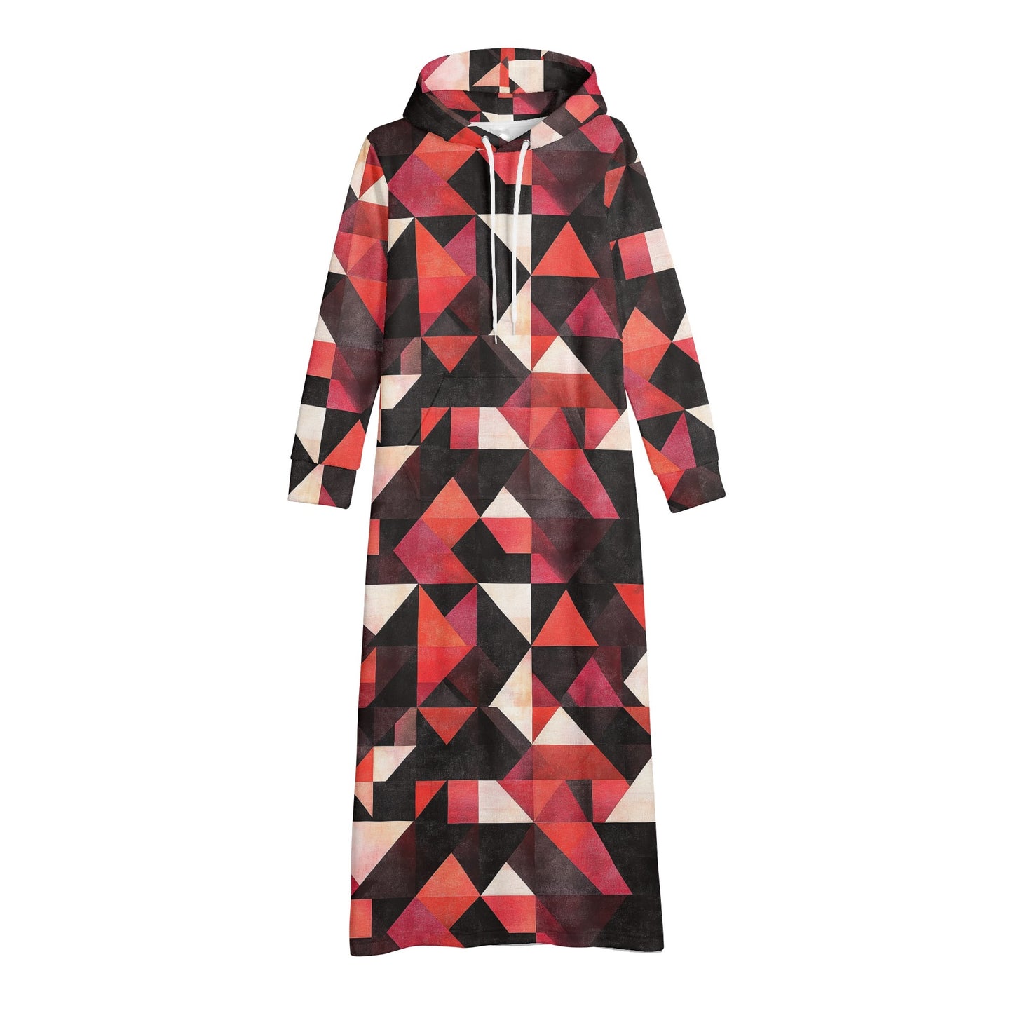 Bequemes leichtes Hoodie Kleid Triangle v6 Hoodiekleid JLR Design