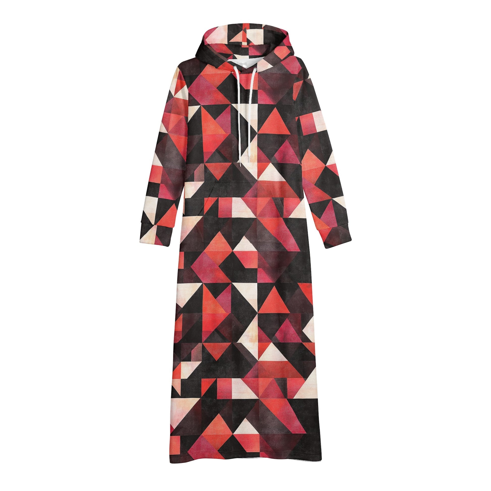 Bequemes leichtes Hoodie Kleid Triangle v6 Hoodiekleid JLR Design
