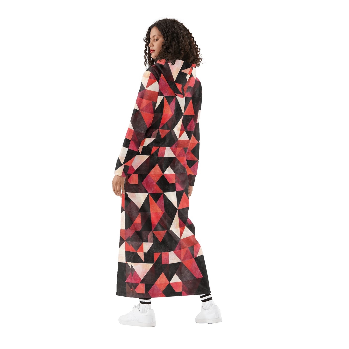 Bequemes leichtes Hoodie Kleid Triangle v6 Hoodiekleid JLR Design