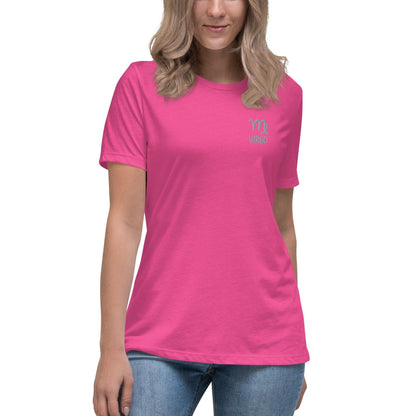 Besticktes Sternzeichen Jungfrau Damen-T-Shirt T-Shirt 38.99 bestickt, Jungfrau, Sign, Sternzeichen, Symbol, T-Shirt, Virgo, Zodiac JLR Design