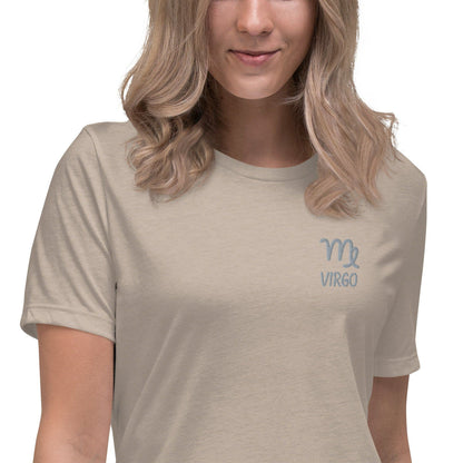 Besticktes Sternzeichen Jungfrau Damen-T-Shirt T-Shirt 38.99 bestickt, Jungfrau, Sign, Sternzeichen, Symbol, T-Shirt, Virgo, Zodiac JLR Design