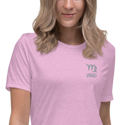 Besticktes Sternzeichen Jungfrau Damen-T-Shirt T-Shirt 38.99 bestickt, Jungfrau, Sign, Sternzeichen, Symbol, T-Shirt, Virgo, Zodiac JLR Design