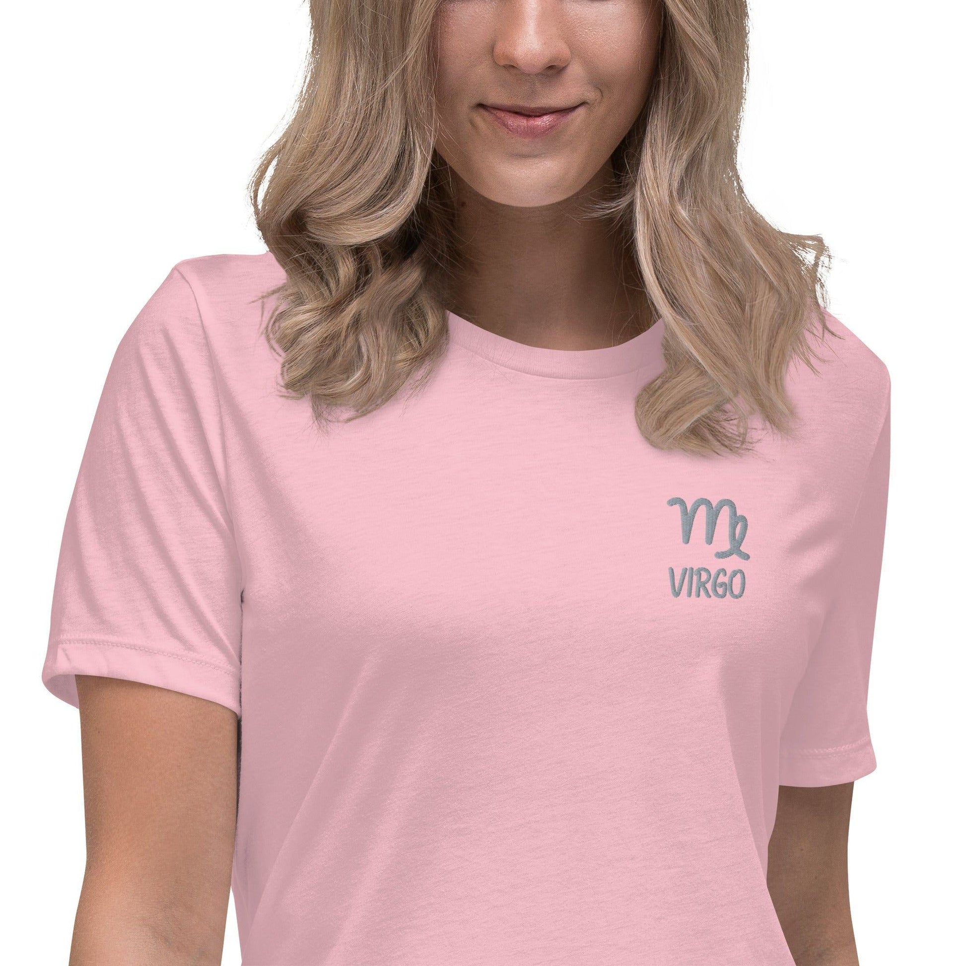 Besticktes Sternzeichen Jungfrau Damen-T-Shirt T-Shirt 38.99 bestickt, Jungfrau, Sign, Sternzeichen, Symbol, T-Shirt, Virgo, Zodiac JLR Design