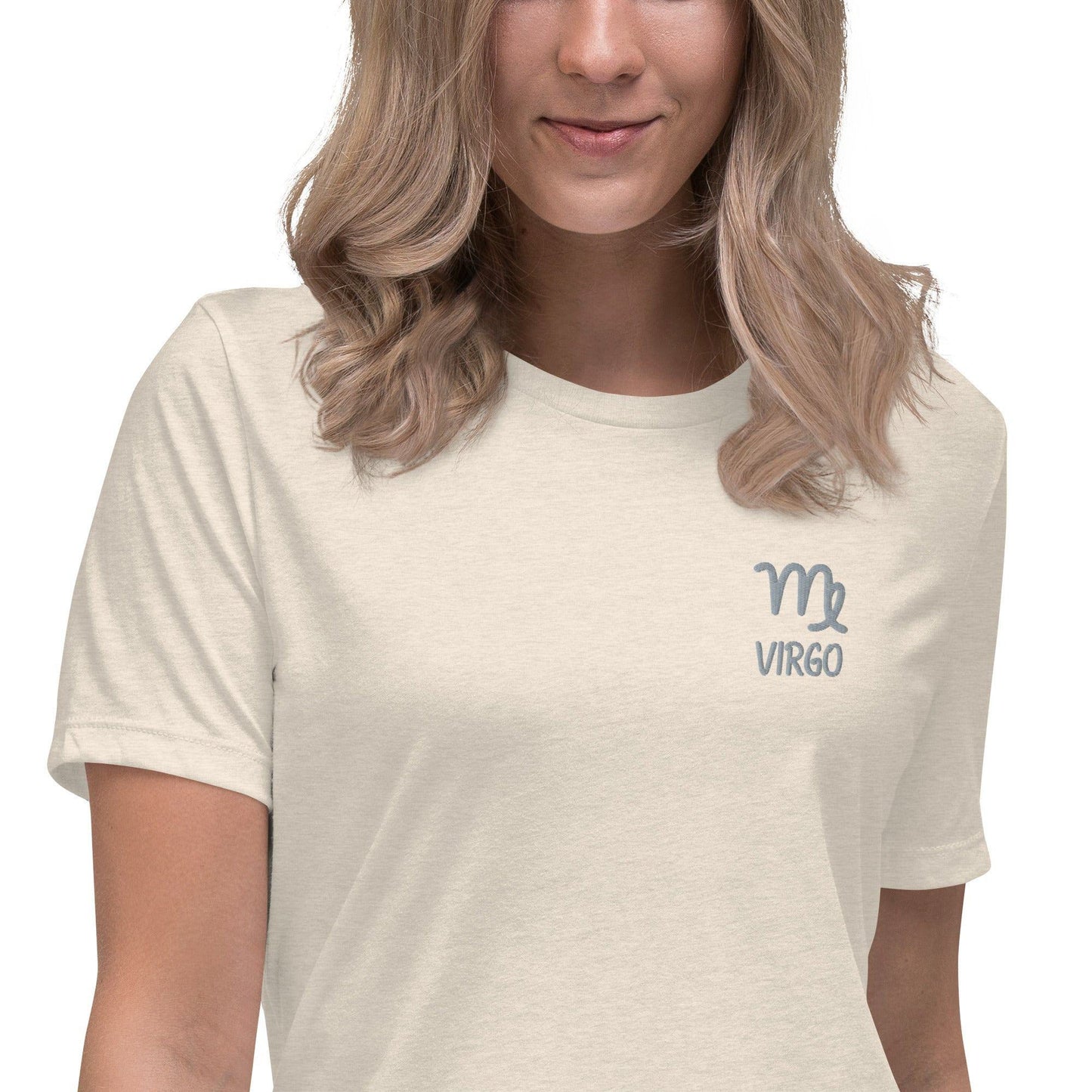 Besticktes Sternzeichen Jungfrau Damen-T-Shirt T-Shirt 38.99 bestickt, Jungfrau, Sign, Sternzeichen, Symbol, T-Shirt, Virgo, Zodiac JLR Design