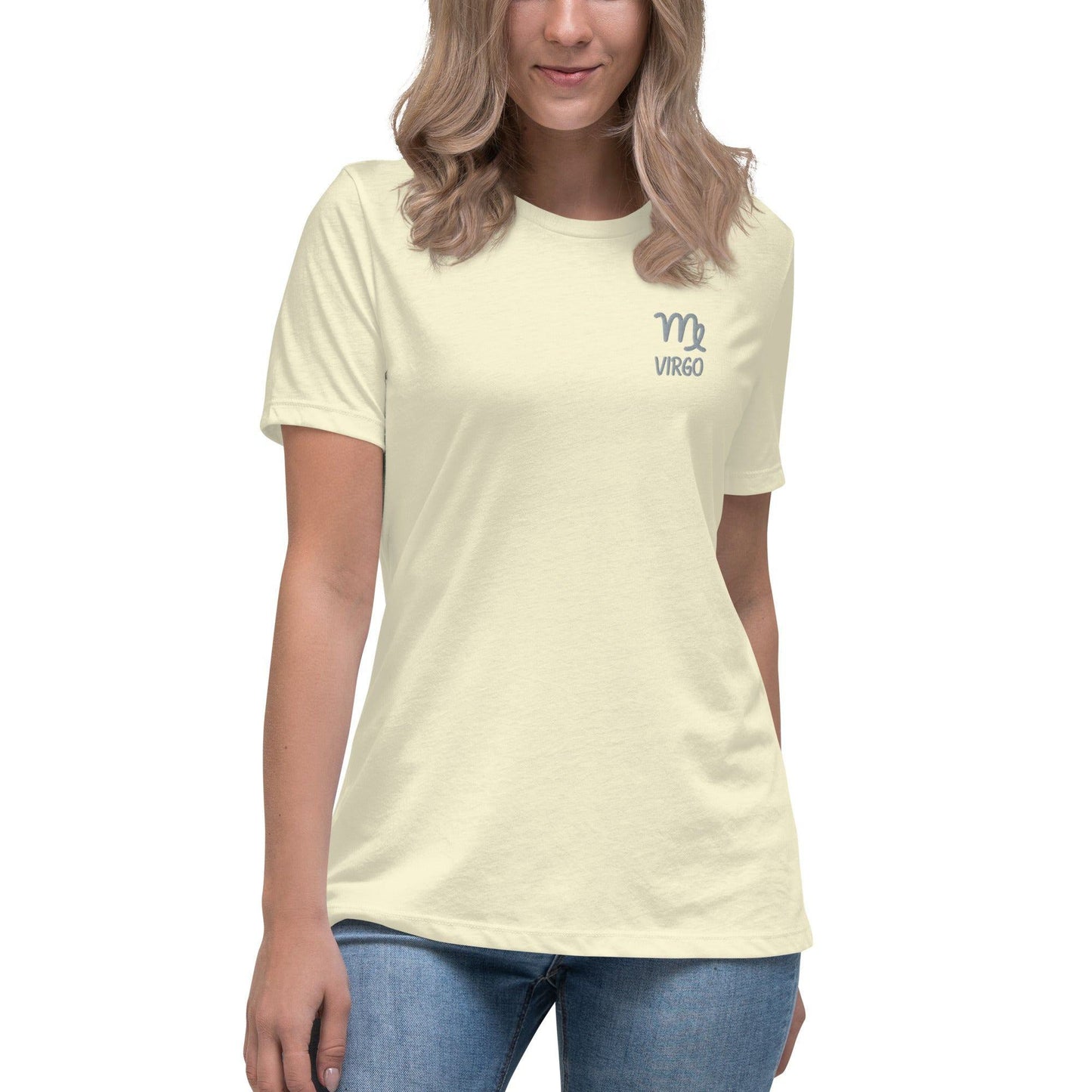 Besticktes Sternzeichen Jungfrau Damen-T-Shirt T-Shirt 38.99 bestickt, Jungfrau, Sign, Sternzeichen, Symbol, T-Shirt, Virgo, Zodiac JLR Design