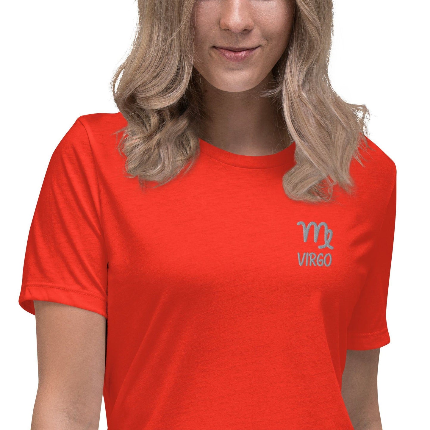 Besticktes Sternzeichen Jungfrau Damen-T-Shirt T-Shirt 38.99 bestickt, Jungfrau, Sign, Sternzeichen, Symbol, T-Shirt, Virgo, Zodiac JLR Design