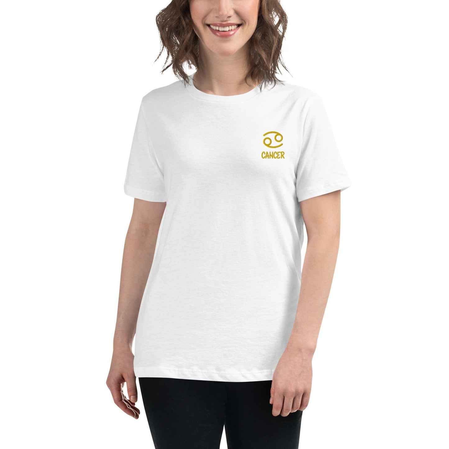 Besticktes Sternzeichen Krebs Damen-T-Shirt T-Shirt 38.99 Damen, Krebs, Sternzeichen, T-Shirt JLR Design