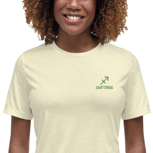 Besticktes Sternzeichen Schütze Damen-T-Shirt T-Shirt 38.99 Damen, Schütze, Sternzeichen, T-Shirt JLR Design