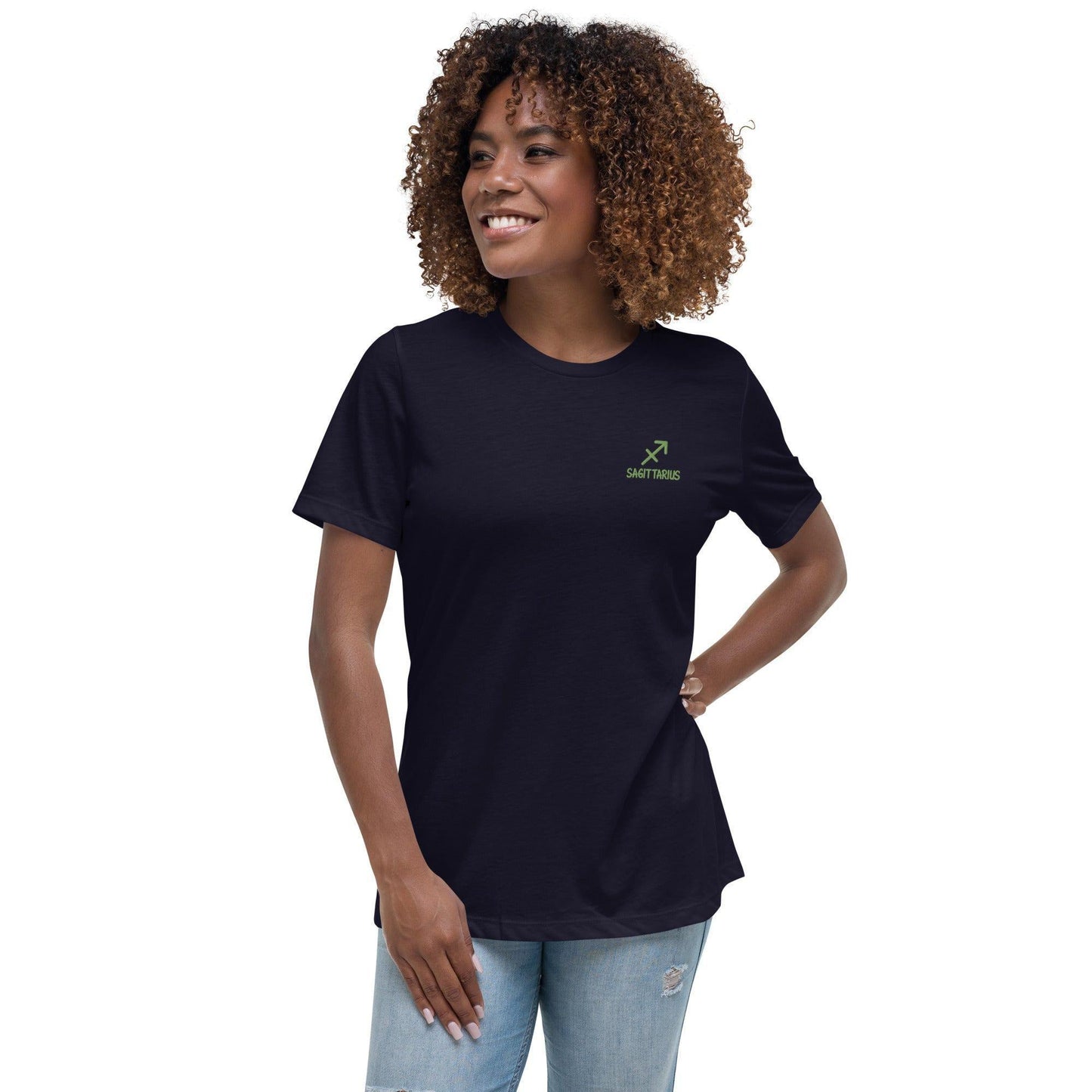 Besticktes Sternzeichen Schütze Damen-T-Shirt T-Shirt 38.99 Damen, Schütze, Sternzeichen, T-Shirt JLR Design