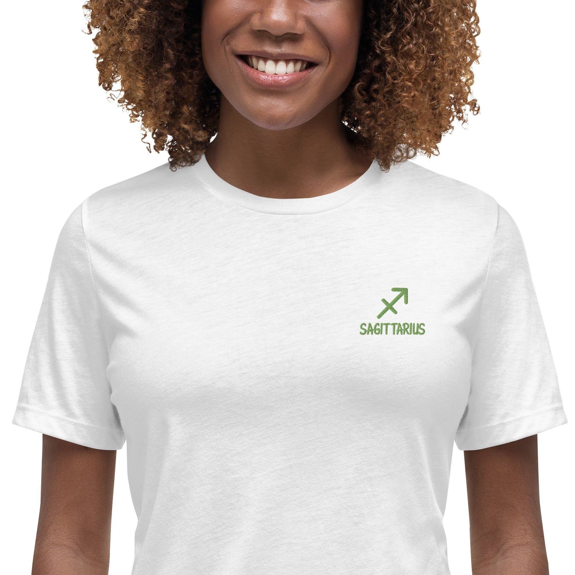 Besticktes Sternzeichen Schütze Damen-T-Shirt T-Shirt JLR Design