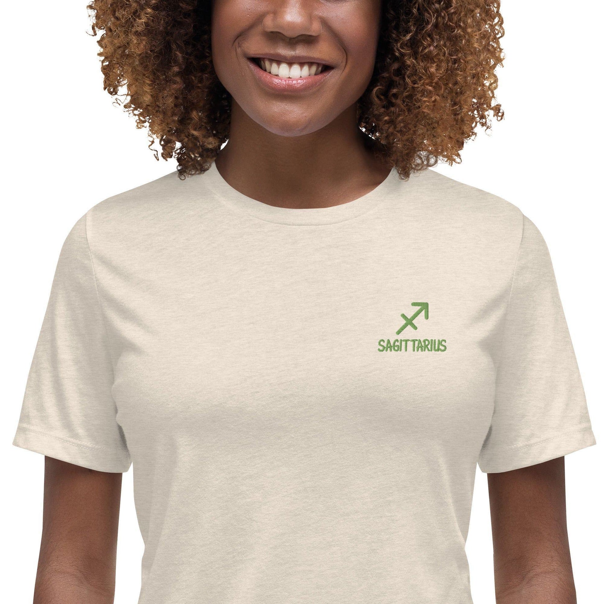 Besticktes Sternzeichen Schütze Damen-T-Shirt T-Shirt JLR Design