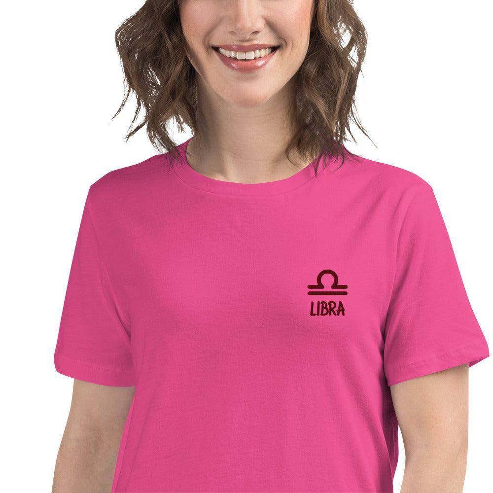 besticktes-sternzeichen-waage-damen-t-shirt-t-shirt-jlr-design-31036 - JLR Design