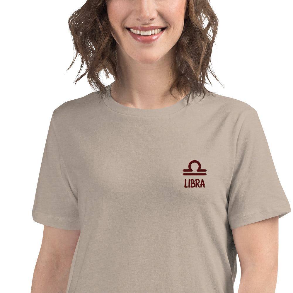 besticktes-sternzeichen-waage-damen-t-shirt-t-shirt-jlr-design-67174 - JLR Design