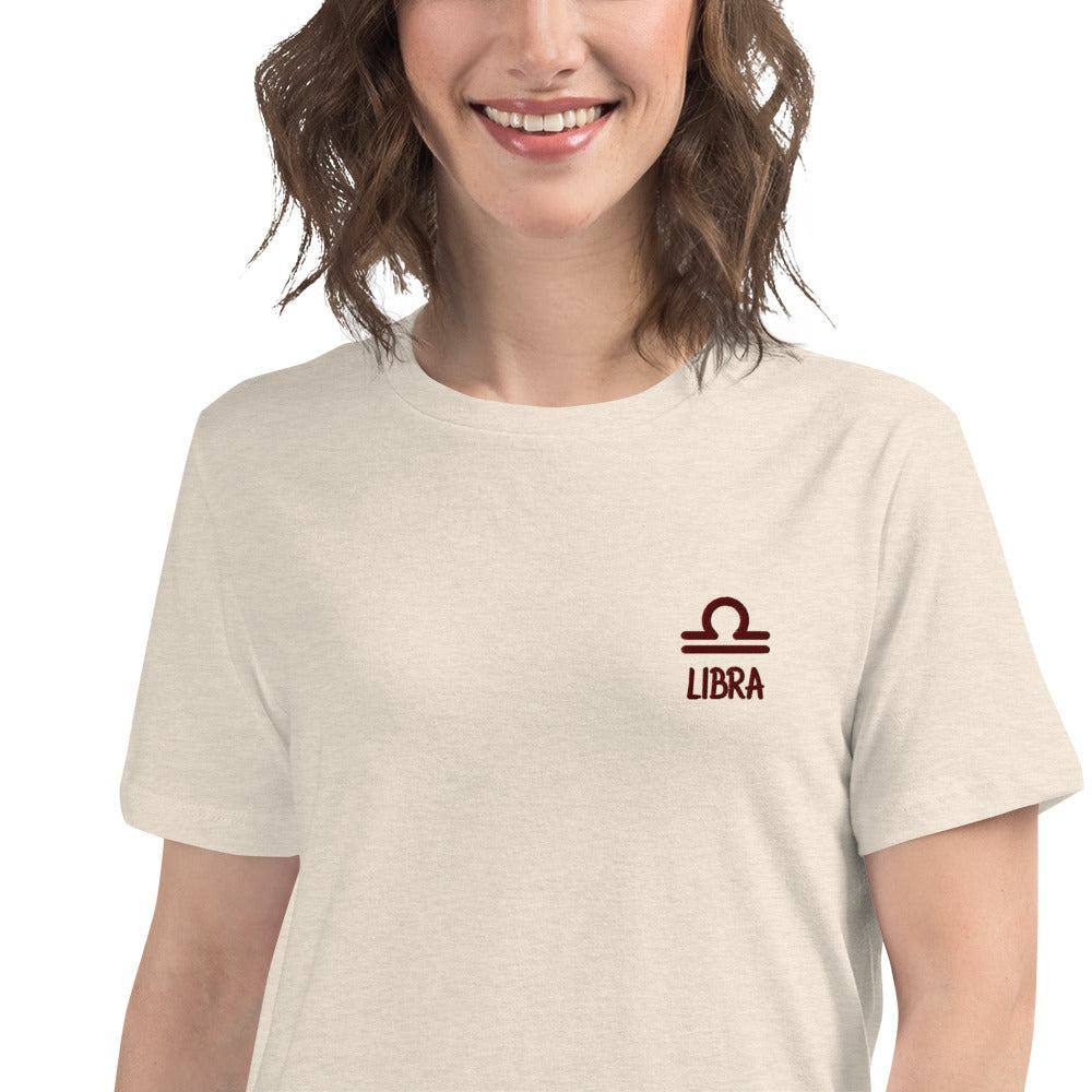 besticktes-sternzeichen-waage-damen-t-shirt-t-shirt-jlr-design-21353 - JLR Design