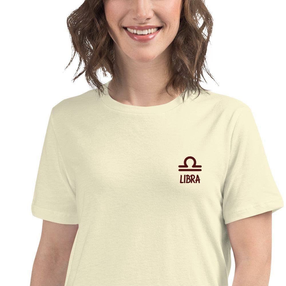 besticktes-sternzeichen-waage-damen-t-shirt-t-shirt-jlr-design-25181 - JLR Design