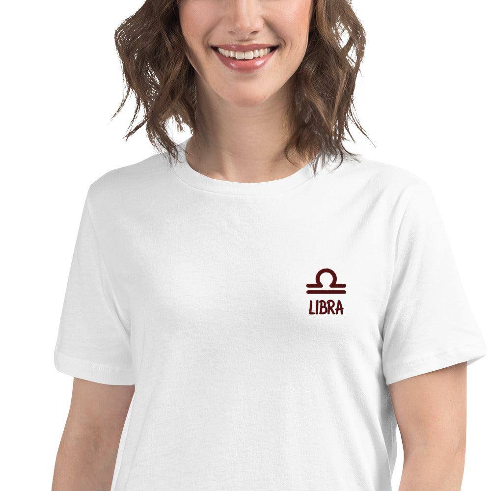 besticktes-sternzeichen-waage-damen-t-shirt-t-shirt-jlr-design-32615 - JLR Design