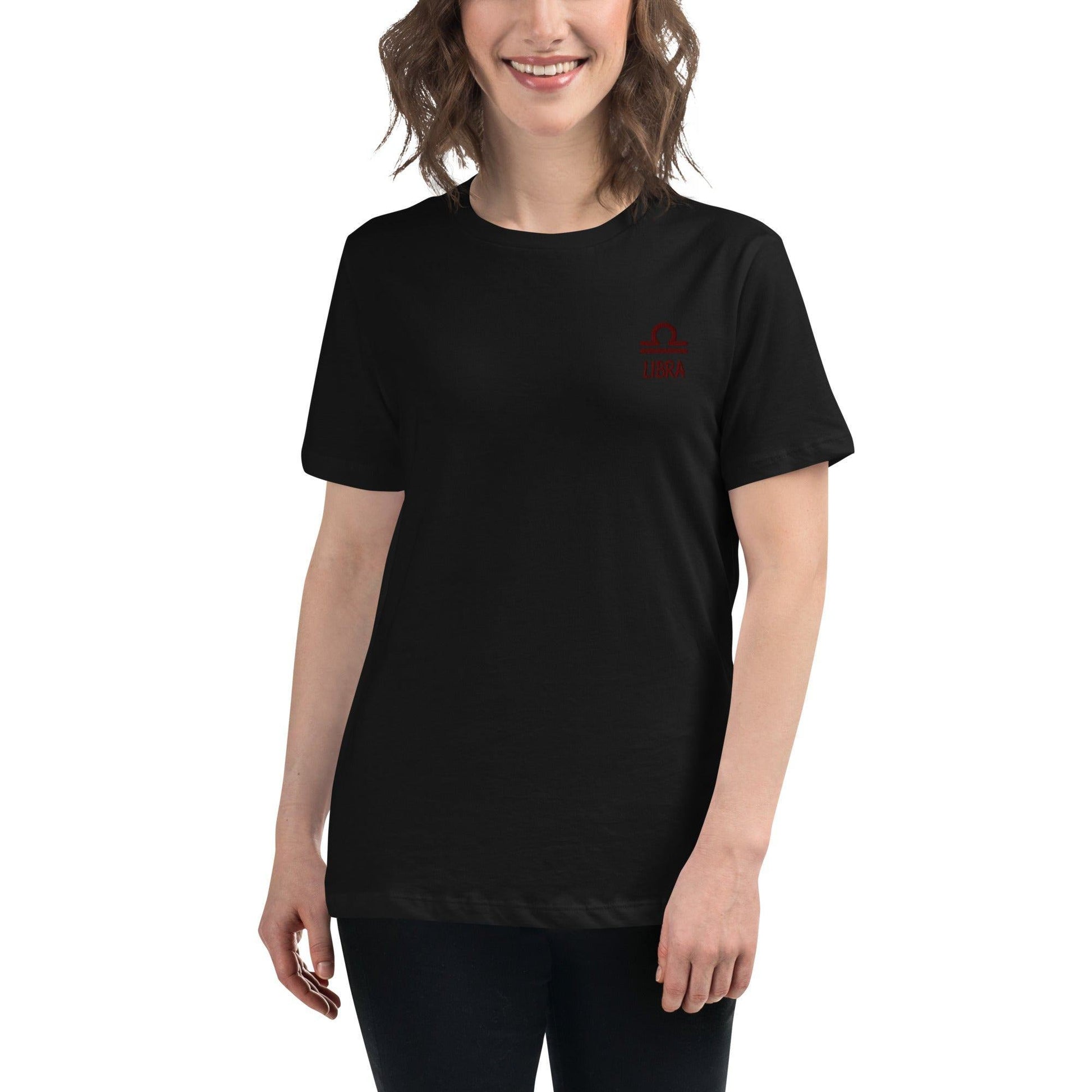 Besticktes Sternzeichen Waage Damen-T-Shirt T-Shirt 38.99 Damen, Sternzeichen, T-Shirt, Waage JLR Design