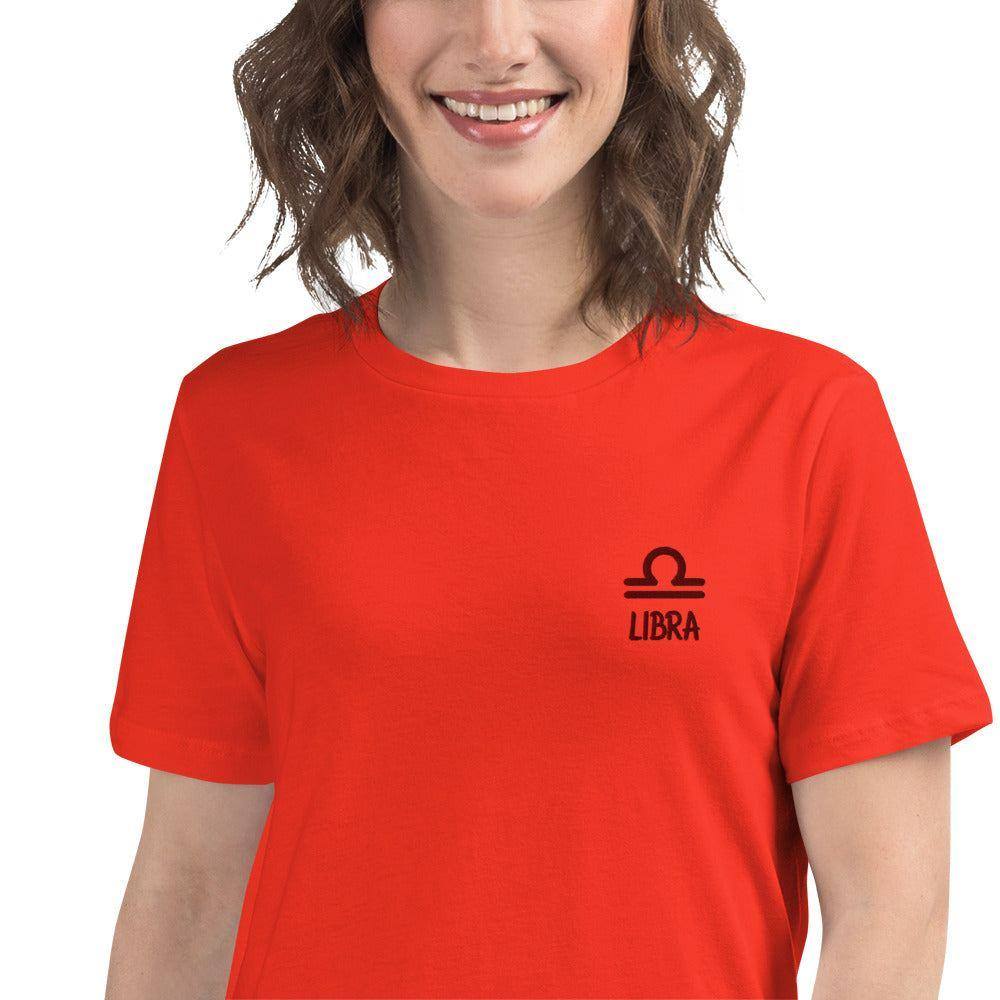 besticktes-sternzeichen-waage-damen-t-shirt-t-shirt-jlr-design-35144 - JLR Design