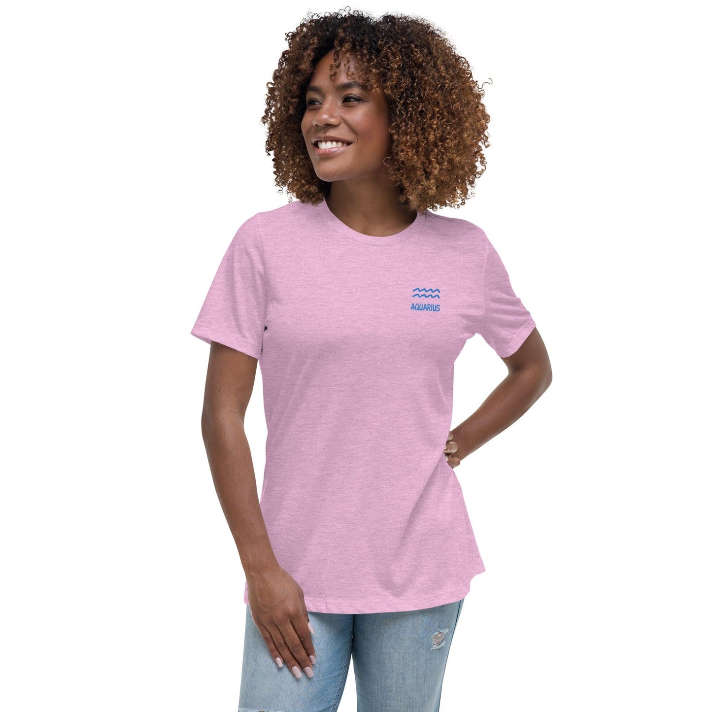 Besticktes Sternzeichen Wassermann Damen-T-Shirt T-Shirt 38.99 Damen, Sternzeichen, T-Shirt, Wassermann JLR Design