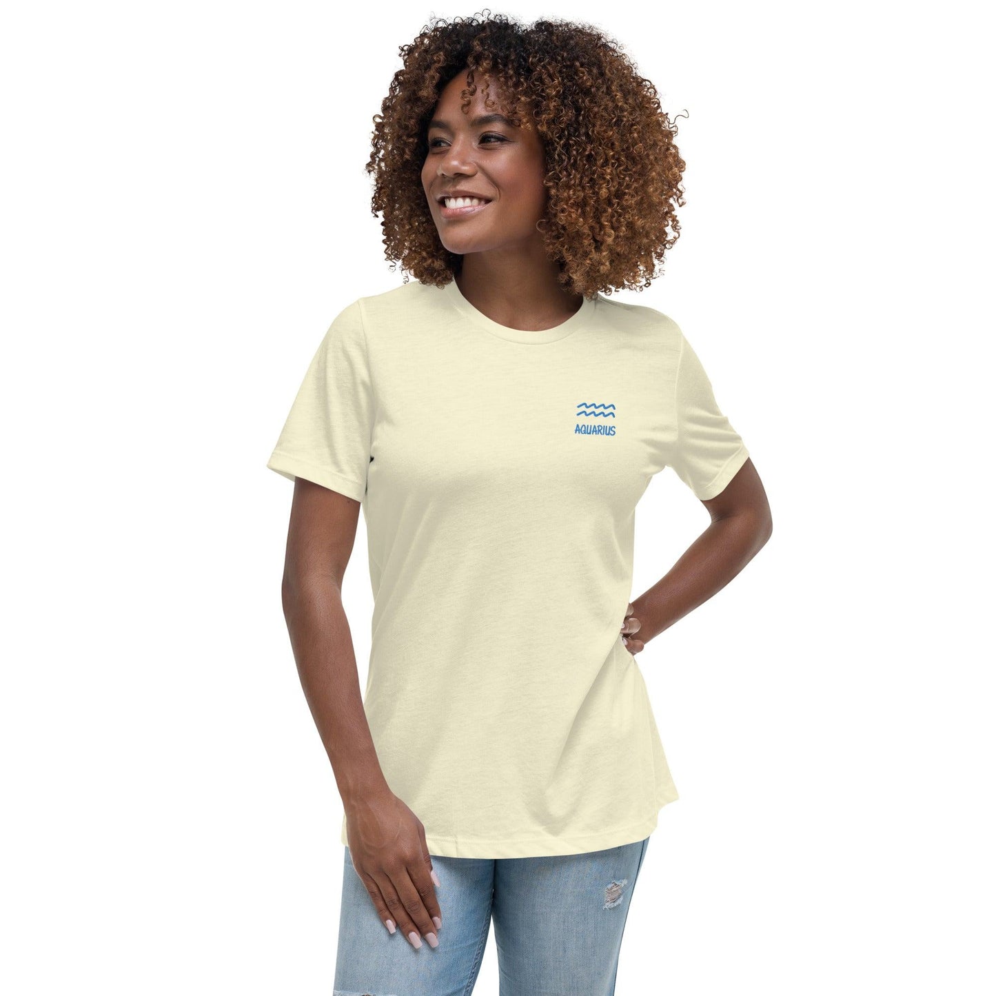 Besticktes Sternzeichen Wassermann Damen-T-Shirt T-Shirt 38.99 Damen, Sternzeichen, T-Shirt, Wassermann JLR Design